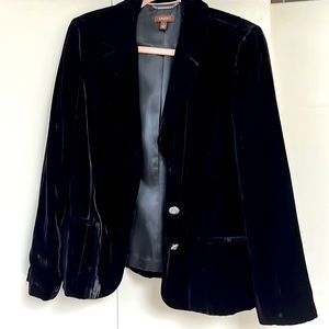 Black velvet blazer/jacket
